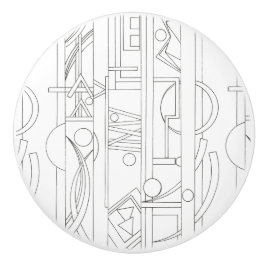 アーキテクトのドリームバウハウスモダン幾何学的アート セラミックノブ