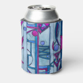 アーキテクトのドリームバウハウスモダン幾何学的アート 缶クーラー (缶裏面)