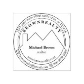 アーキテクトのルーフサークルロゴ ラバースタンプ (インプリント)