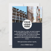 アーキテクトカスタムロゴ・ビジネス・クリスマス シーズンカード (裏面)