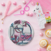 アーキテクトズドリームスリーモダンバウハウスジオメトリック ペーパープレート (パーティー)