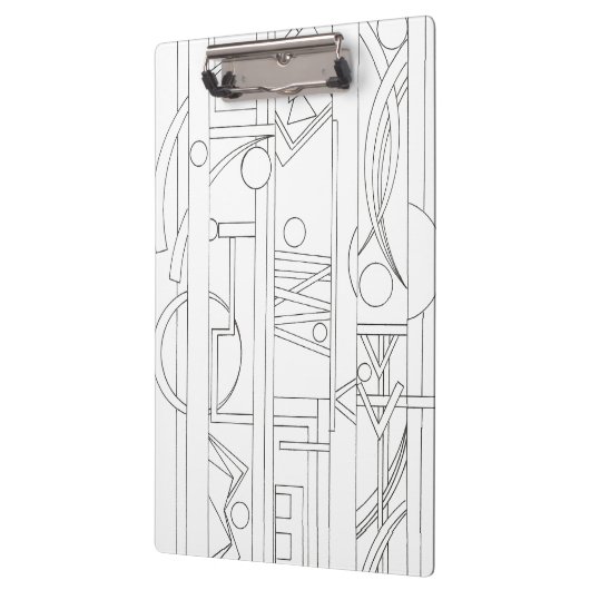 アーキテクトズドリームモダン – バウハウスジオメトリックアート クリップボード (左)