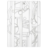 アーキテクトズドリームモダン – バウハウスジオメトリックアート クリップボード (裏面)