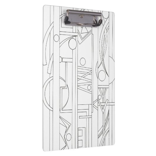 アーキテクトズドリームモダン – バウハウスジオメトリックアート クリップボード (右)