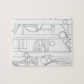 アーキテクトズドリームモダン – バウハウスジオメトリックアート ジグソーパズル (横)