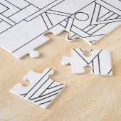 アーキテクトズドリームモダン – バウハウスジオメトリックアート ジグソーパズル (側面)