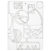 アーキテクトドリームスリーバウハウス幾何モダン的 クリップボード (裏面)