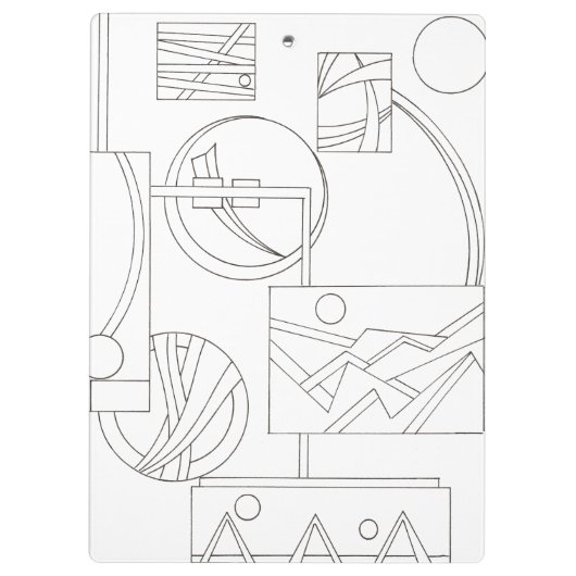 アーキテクトドリームスリーバウハウス幾何モダン的 クリップボード (裏面)