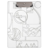 アーキテクトドリームスリーバウハウス幾何モダン的 クリップボード (正面)