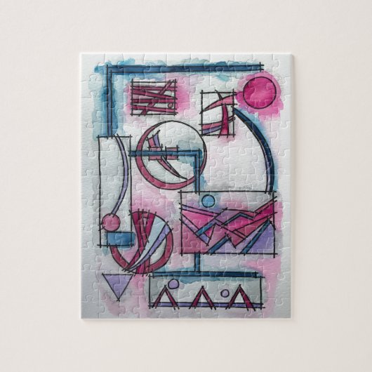 アーキテクトドリームスリーバウハウス幾何モダン的 ジグソーパズル (縦)