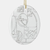 アーキテクトドリームスリーバウハウス幾何モダン的 セラミックオーナメント (右)