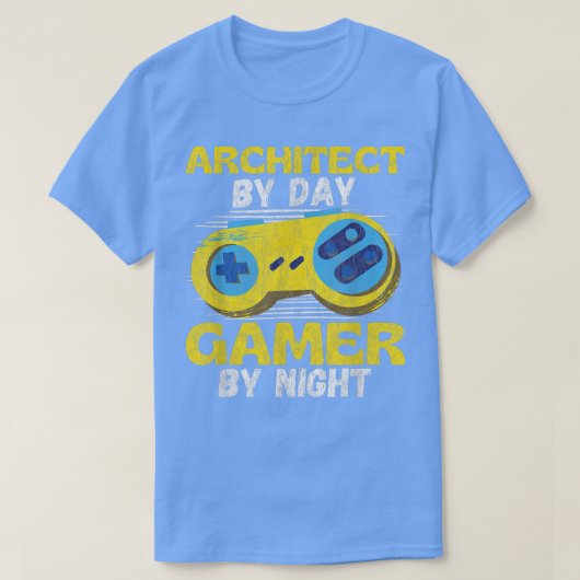 アーキテクトビデオゲームゲーマーグラフィックノベルティサルカス Tシャツ (デザイン正面)