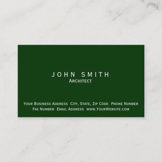 アーキテクトモダンシンプルのミニマル名刺 名刺 (正面)