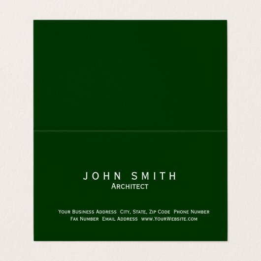 アーキテクトモダンシンプルのミニマル名刺 名刺 (外部フラット)