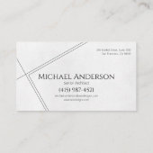 アーキテクトモダン名刺の設計図デザイン 名刺 (裏面)