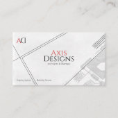 アーキテクトモダン名刺の設計図デザイン 名刺 (正面)