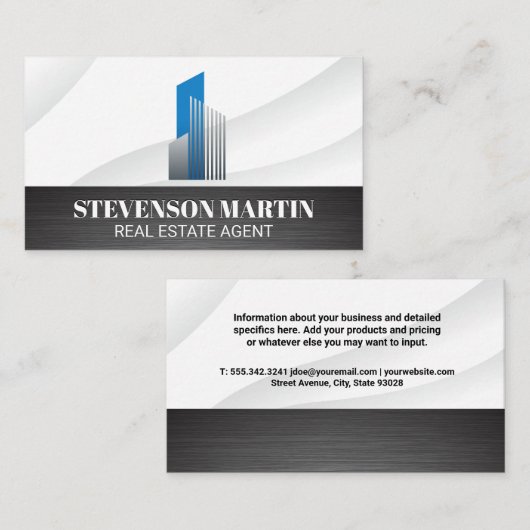 アーキテクト実在エステートロゴ |建物 名刺 (正面/裏面)