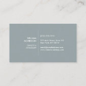 アーキテクモダンチャルブロックロゴII白/石板 名刺 (裏面)