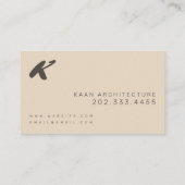 アーキテクモダンチャ、設計者、デザイン 名刺 (裏面)