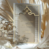 アーキテク華美チャルレース箔結婚式招待状 箔招待状