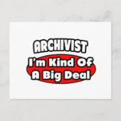 アーキビスト…大きな問題 ポストカード (正面)