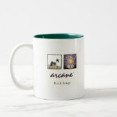 アーキーンのソングブックデザイン両面コーヒーマグ ツートーンマグカップ (左)