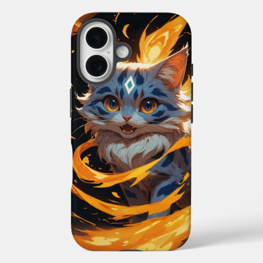 アーキーン12月:燃えさかる子猫 Case-Mate iPhoneケース (裏面)