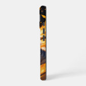 アーキーン12月:燃えさかる子猫 iPhone 16ケース (左側面)