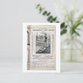 アーキ祝メディーン芝刈り機 ポストカード (スタンド正面)