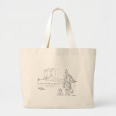 アーギル・スコットランド・トートバッグ城ストーカー ラージトートバッグ (正面)