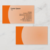 アークのデザイン-オレンジ 名刺 (正面/裏面)