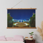 アークのバハイのテラスから眺める。 吊り下げ型タペストリー (寝室)