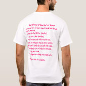 アークの学校代表のクォードのワイシャツ Tシャツ (裏面)