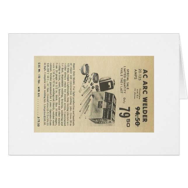 アークの溶接工の広告 (正面横)