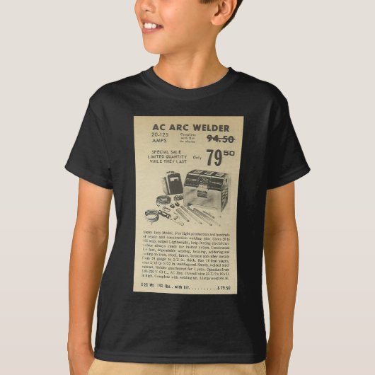 アークの溶接工の広告 Tシャツ (正面)