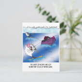 アークウォータースキーで羊 ポストカード (スタンド正面)