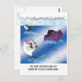 アークウォータースキーで羊 ポストカード (正面/裏面)