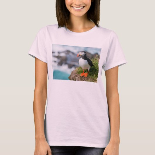 アークティカの大西洋パフィン Tシャツ (正面)