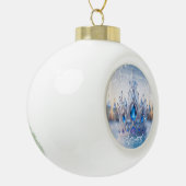 アークティックアイスパレス/アイシクルス – フレームオーナメント セラミックボールオーナメント (左)