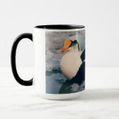 アークティックアラスカ水鳥キングアイダー男性の写真 マグカップ (左)
