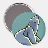 アークティックアート冷蔵庫用マグネットポーラベアアートギフト マグネット (正面/裏面)