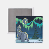 アークティックアート冷蔵庫用マグネットポーラベアアートギフト マグネット (正面/裏面)