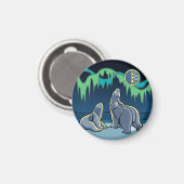 アークティックアート冷蔵庫用マグネットポーラベアアートギフト マグネット (正面/裏面)