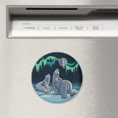 アークティックアート冷蔵庫用マグネットポーラベアアートギフト マグネット (インサイチュ (食洗機))