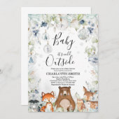 アークティックウッドランドベビーシャワー招待状 招待状 (正面/裏面)