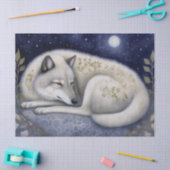 アークティックウルフボホ神秘的アート 薄葉紙 (クラフト)