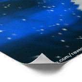 アークティックウルフ、オーロラ野生生物アートポスター ポスター (角)