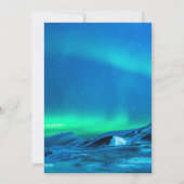 アークティックオーロラノーザンライトズ結婚式招待状 招待状 (裏面)