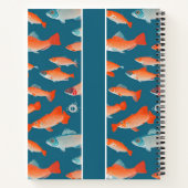 アークティックチャー幾何カラフルカスタムパターン ノートブック (裏面)