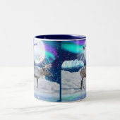 アークティックトトインデナー&サンタクロースクリスマスファンタジーマグカップ ツートーンマグカップ (中央)
